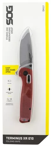 SOG TERMINUS XR G10 CRIMSON 2.95"