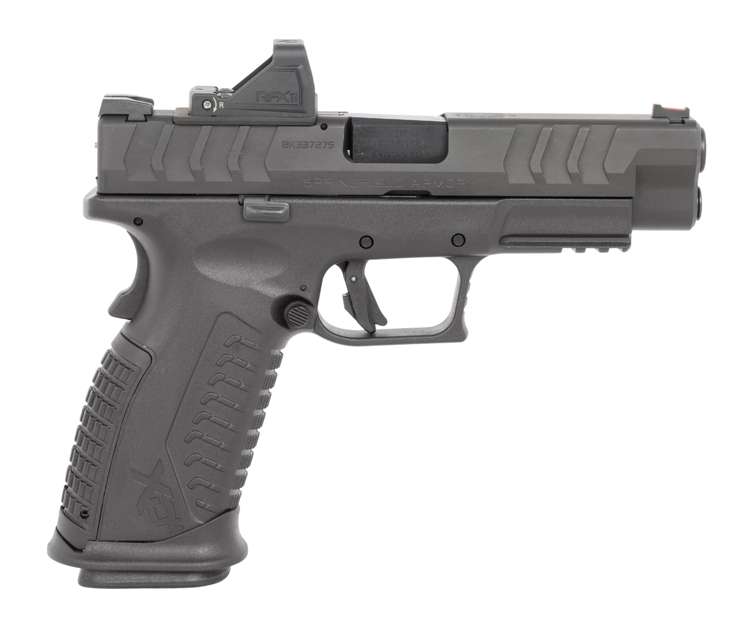Springfield Armory XDME94510BHCOSP15PAC XD-M Elite OSP Gear Pac Full Size 10mm Auto, 15+1 4.50" Black Melonite Match Grade Barrel & Optic Ready/Serrated Steel Slide, Black Polymer Frame w/Picatinny Ra