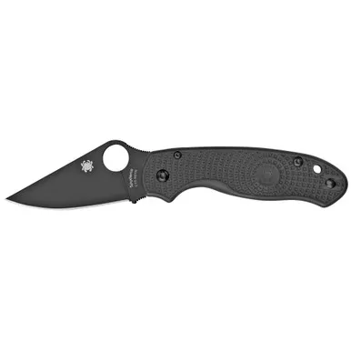 Spyderco C223PBBK Para 3 Lightweight Folding Knife - 2.92" CTS-BD1N Black Plain Blade, Black FRN Handles