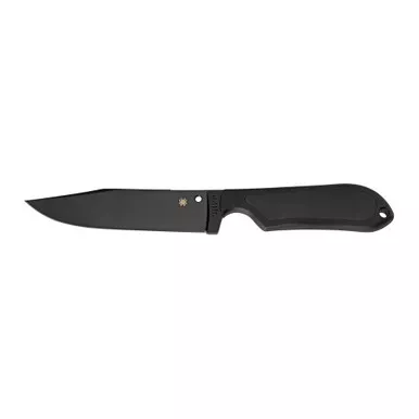 Spyderco Street Bowie Fixed Blade | 5" VG10 Black Blade, FRN Handles