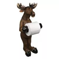 Standing Moose Freestanding Toilet Paper Holder