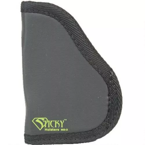 Sticky Holsters MD1 MD-1 Black/Green Latex Free Rubber Fits Small 9mm Ambidextrous
