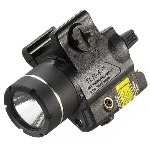 Streamlight 69241 TLR-4Tac Light White LED 170 Lumens CR2 Lithium Battery Black Polymer with Red Laser