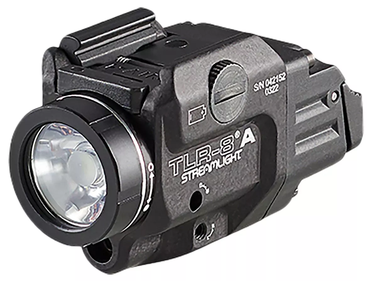 Streamlight 69414 TLR-8 A Gun Light with Red LaserBlack Anodized 500 Lumens White LED