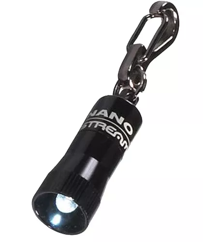 Streamlight 73001 Nano Light FlashlightBlack Anodized 10 Lumens White LED