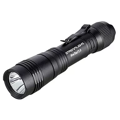 Streamlight Protac 2.0 Rechargeable Flashlight - 2,000 Lumens, Anodized Black Finish, Includes SL-B50 Battery Pack and USB-C Charging Cable