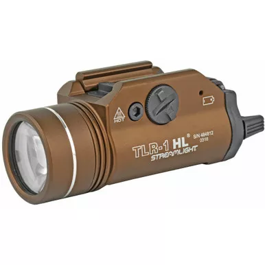Streamlight TLR-1 HL Tactical Weapon Light - Flat Dark Earth Brown - 1000 Lumens