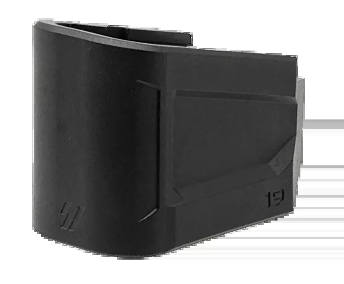 Strike Industries EMPG19 Enhanced Magazine Plate +5 9mm Luger Glock 19 Black Polymer