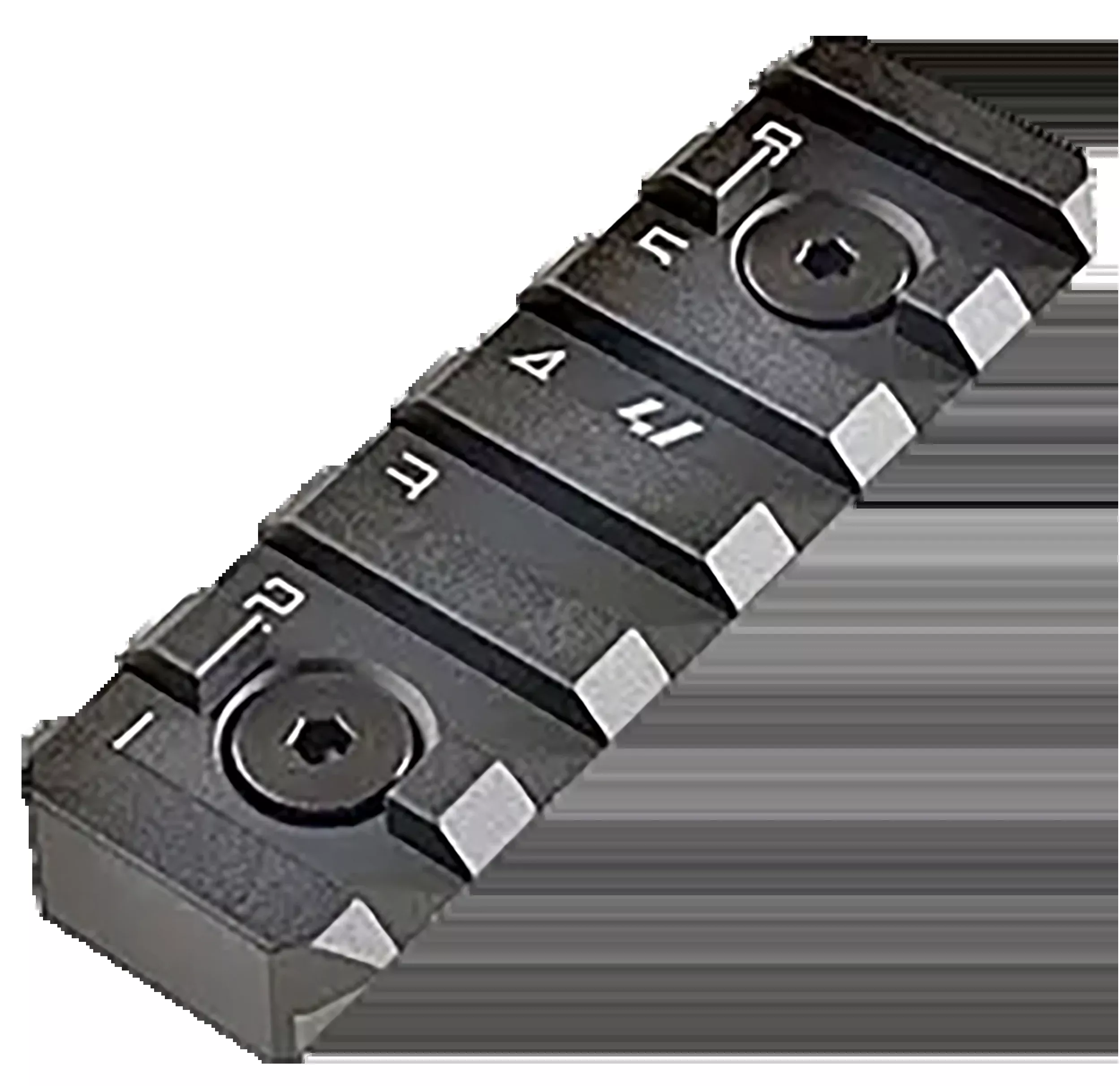 Strike Industries LINK M-LOK/KeyMod 6-Slot Rail Section Black Anodized