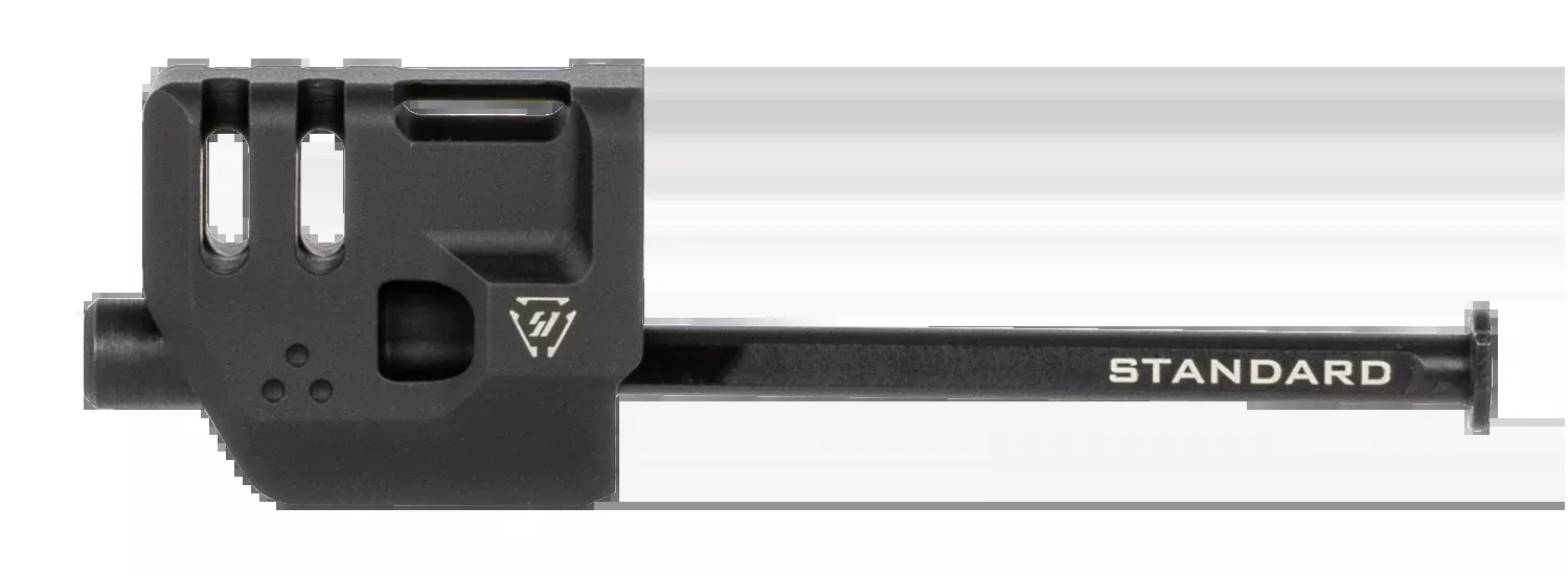 Strike Industries Mass Driver Compensator 9mm Luger 1.41" Black Aluminum for Glock 17 Gen4
