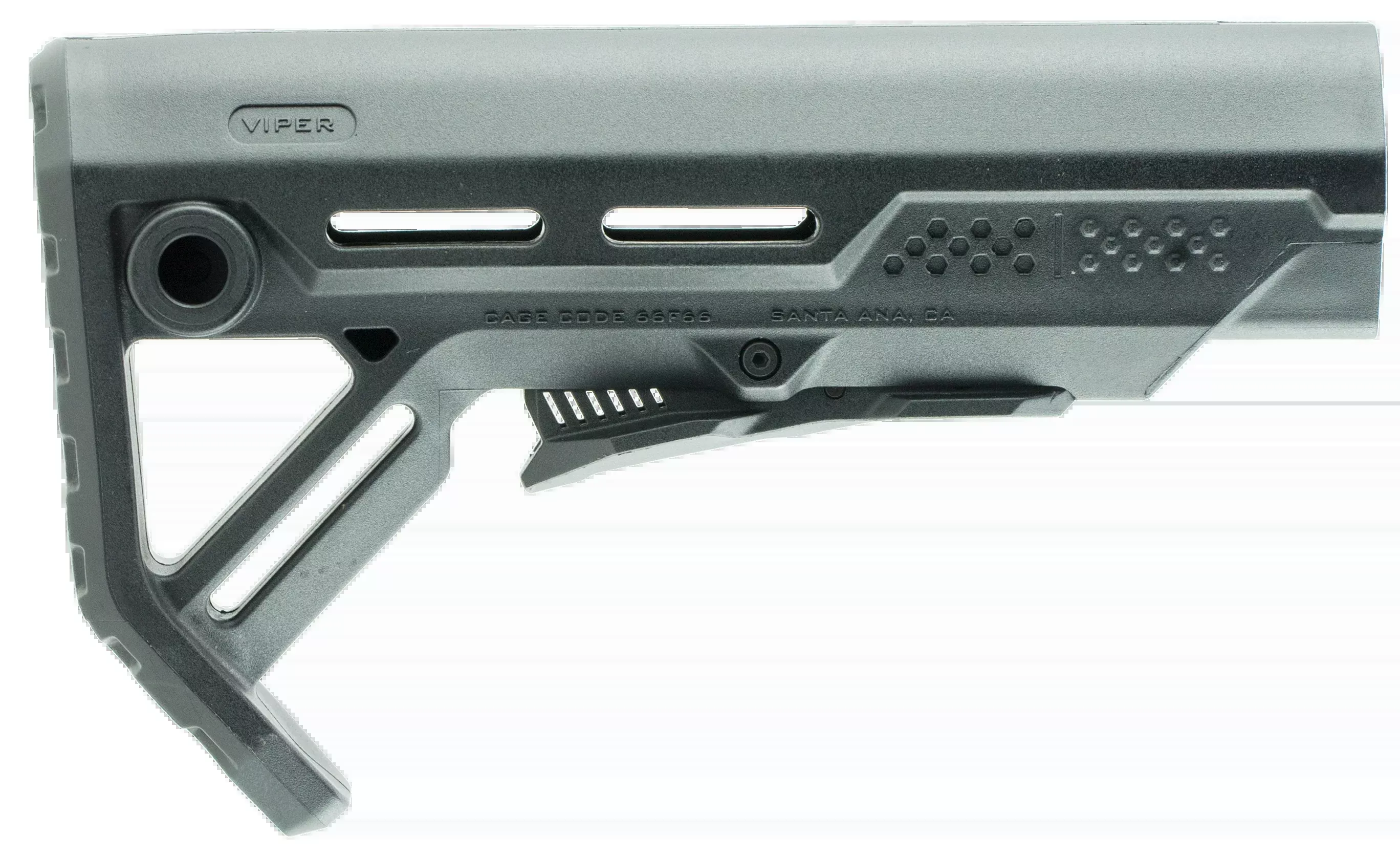 Strike Industries MOD1 Mil-Spec AR-15/M16 Black Polymer Buttstock - 11.25"-14.25" LOP