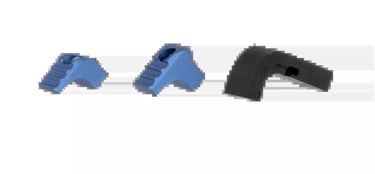 Strike Industries Modular Magazine Release Blue Anodized Aluminum for Glock Gen 4-5