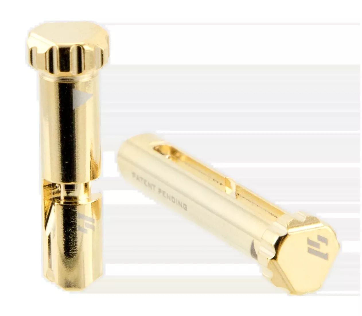 Strike Industries Shift Pins Quick-Detach Takedown Pins for AR-10/LR-308, Gold Steel AR10SHIFTG