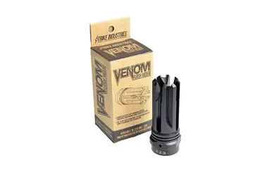 Strike Industries Venom Flash Hider - 223 Remington/556NATO, 1/2x28, Black