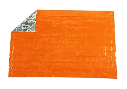 Survive Outdoors Longer 01401701 SOL Survival Blanket Warmth Waterproof Orange Metalized Polyethylene