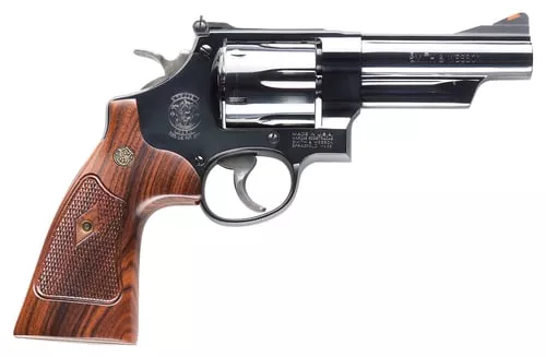 SW 29 CLASSICS 44MAG 4 BLUED CHECKERED WALNUT