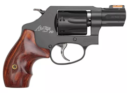 SW 351PD 22MAG 1.875 HI VIZ WOOD GRIP BLK 7RD