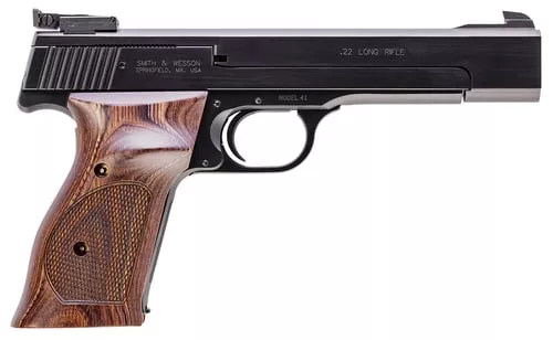 SW 41 22LR 5.5 TS AS WOOD TARGET GRIP 10RD