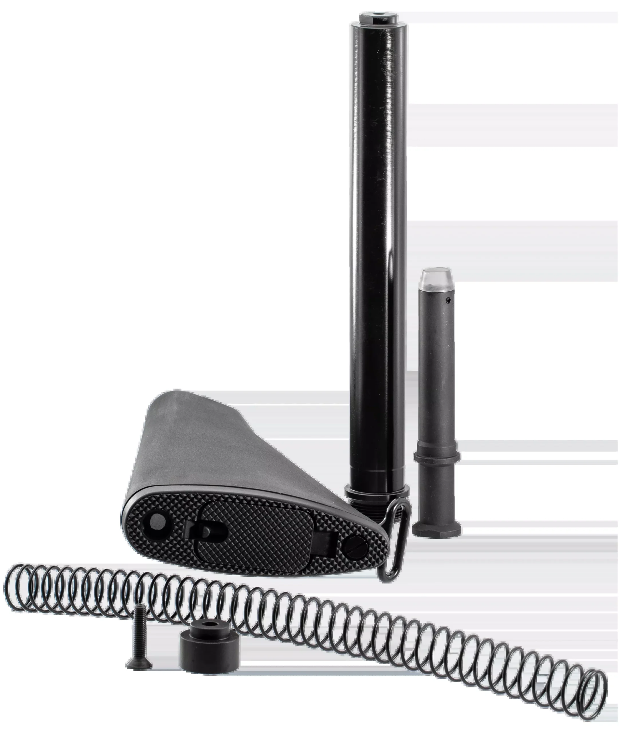 TacFire A2 .308 AR-10 Fixed Stock Kit, Rifle-Length Buffer Tube Assembly, Black MAR123308