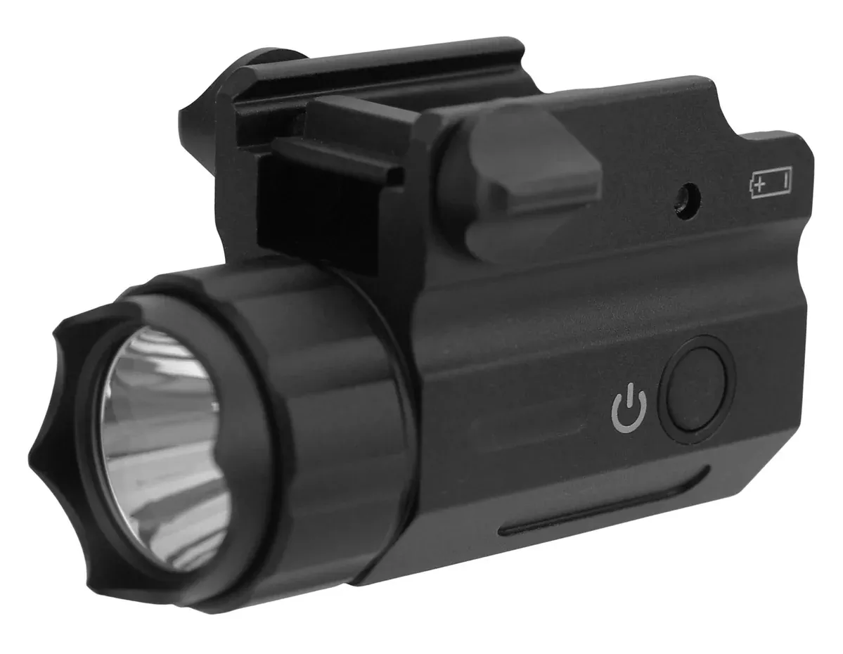 TacFire FLP360F 360 Lumen Pistol Flashlight (Full-Sized)Black White CREE LED