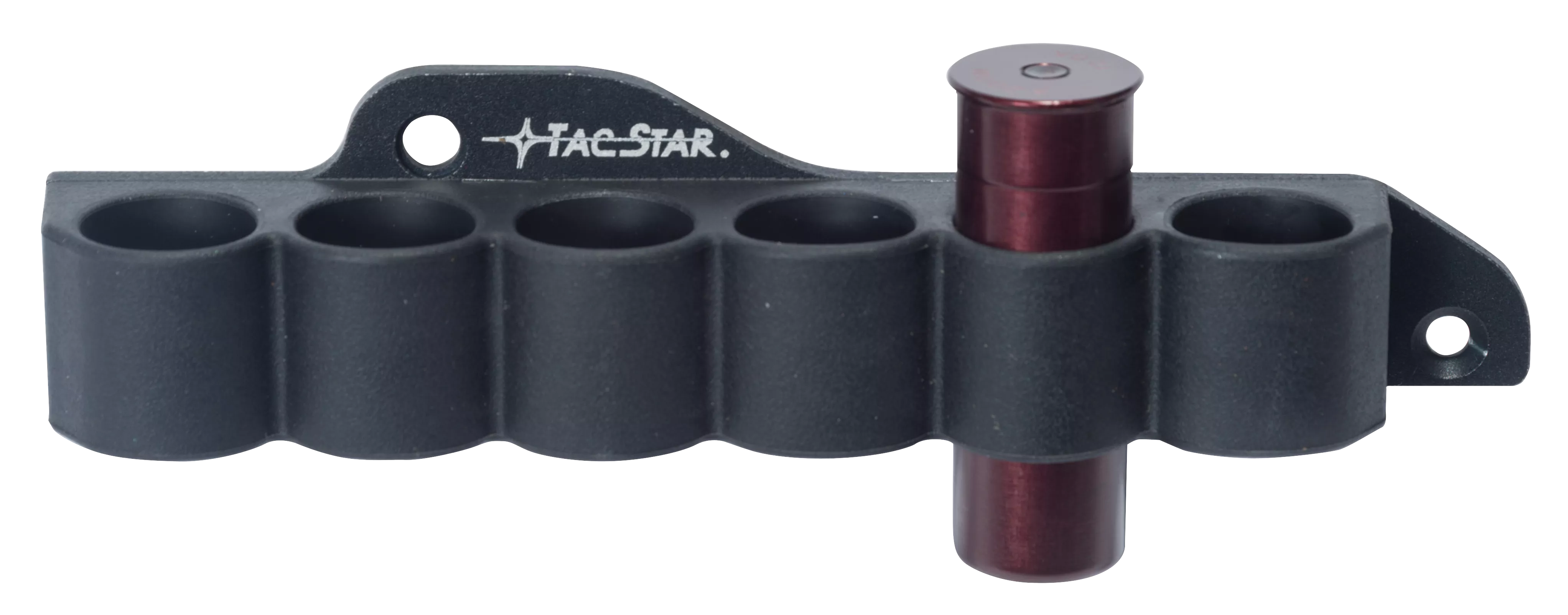TacStar 1081210 SideSaddle Slimline Mossberg 500/590 12 Gauge 6rds Black Polymer w/Aluminum Mounting Plate