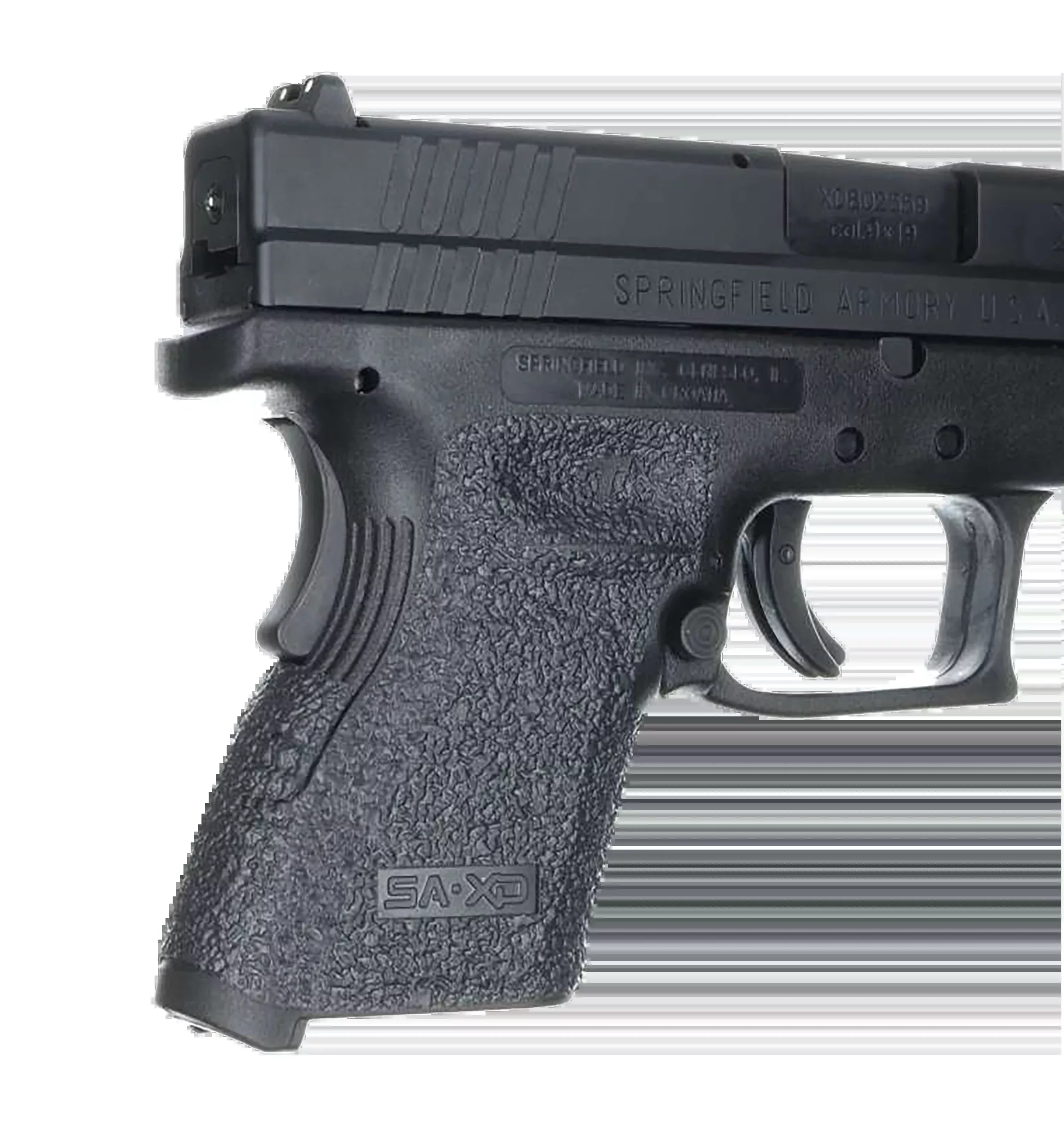 Talon 203R Adhesive Grip Textured Rubber for Springfield XD Subcompact 9/40 - Black