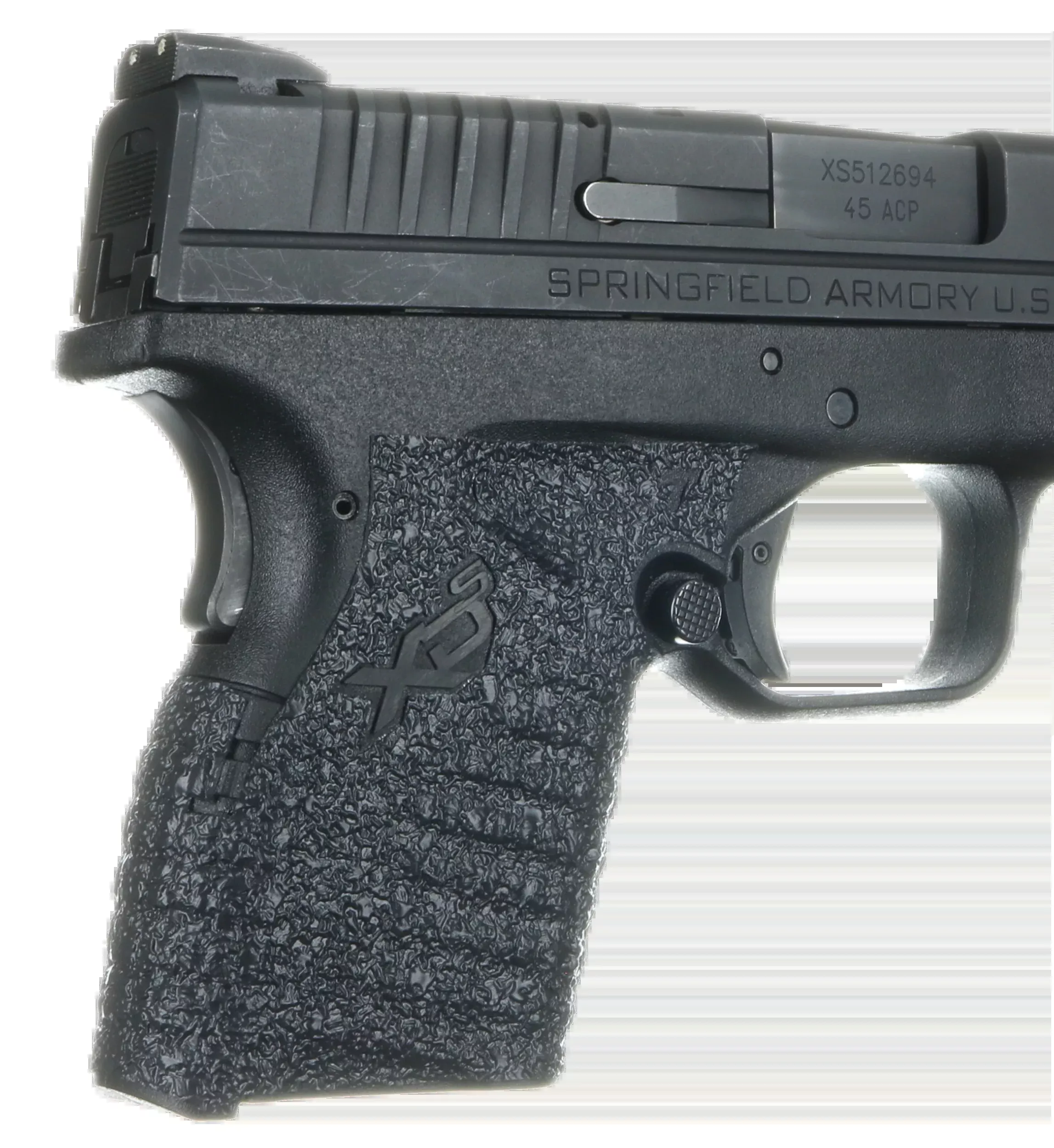 Talon Adhesive Rubber Grip Wrap, Textured Black for Springfield XD-S 9/40/45 Small Backstrap 207R