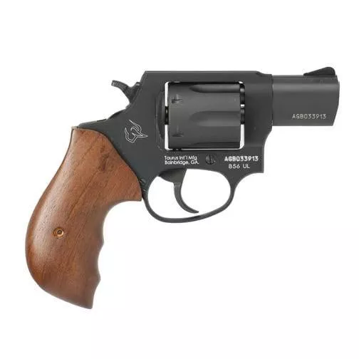 Taurus 856 Ultra Light Handgun .38 Spl 6rd Capacity 2″ Barrel Turkish Black Frame Walnut Grips