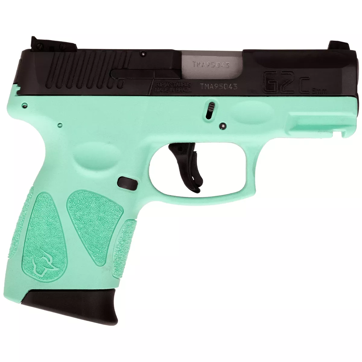 Taurus G2C 9mm Sub-Compact Pistol with Cyan Frame and Black Slide