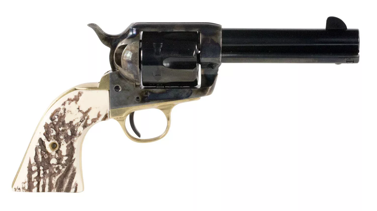 Taylor's & Company 1873 Cattle Brand Pietta 45 Colt (LC) 4.75" 6-Rd SAO Revolver