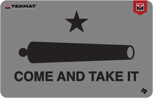 Tekmat Tekr17catic Black/gray Rubber 17" Long 11" X 17" "come And Take It" /cannon