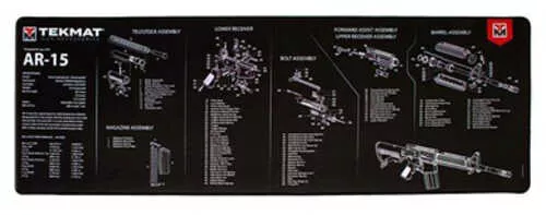 TekMat Ultra Mat AR-10 Cleaning Mat Thermoplastic Surface Protects Gun From Scratching 1/4" Thick 15"x44" Tube Packaging