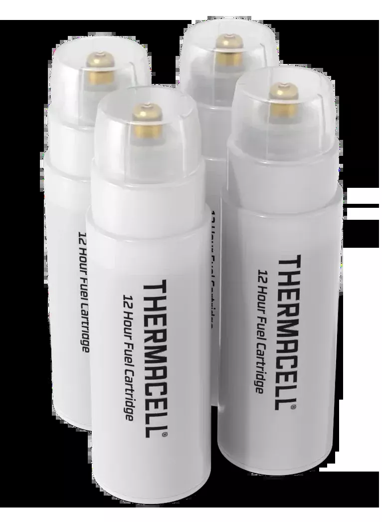 Thermacell C4 Repellent Refill 4-Pack Fuel Cartridges 15 ft Zone 48 hrs