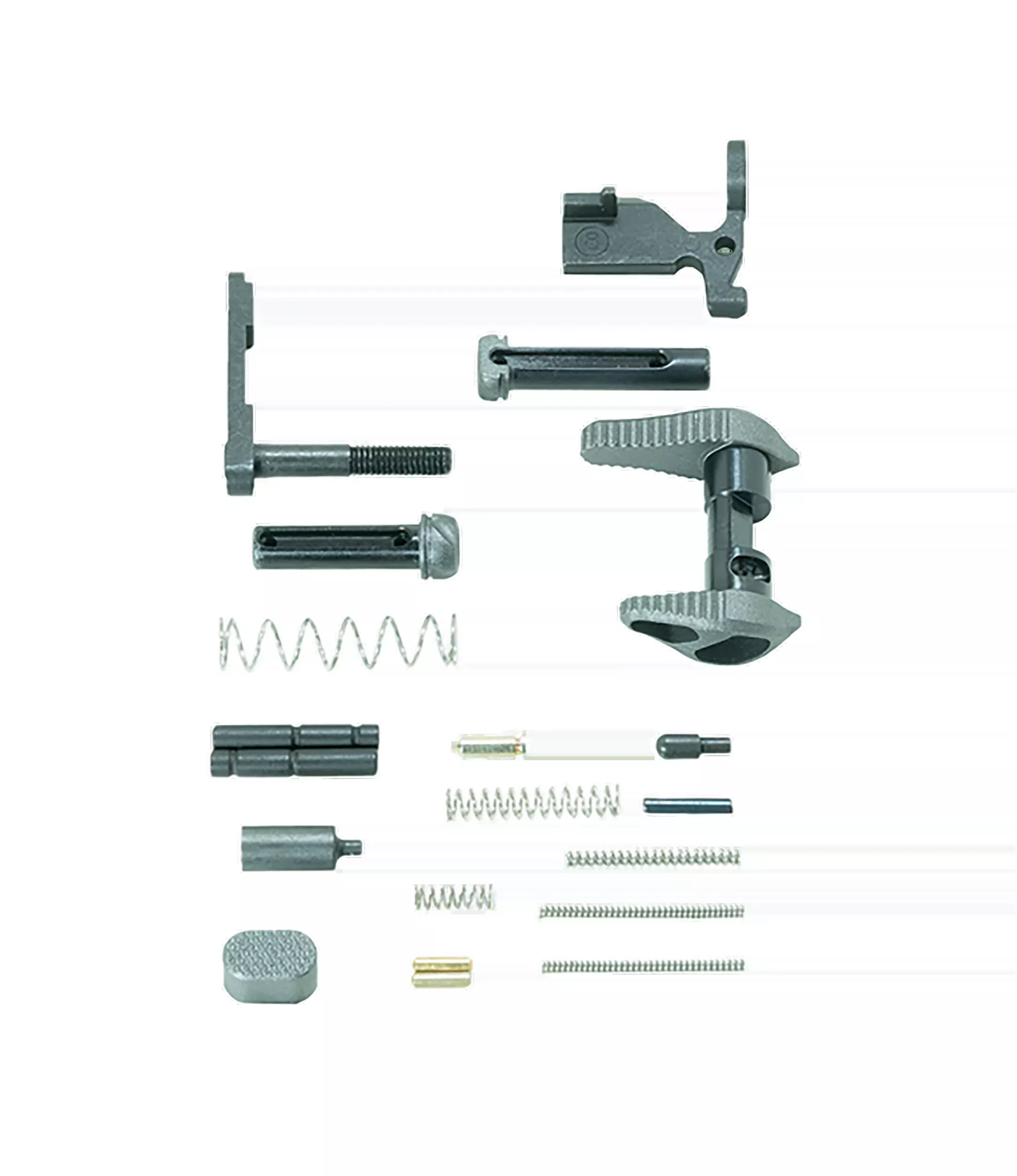 TIMBER CREEK OUTDOOR INC AR Lower Parts Kit, Ambidextrous Safety, Tungsten Aluminum ARLPKT