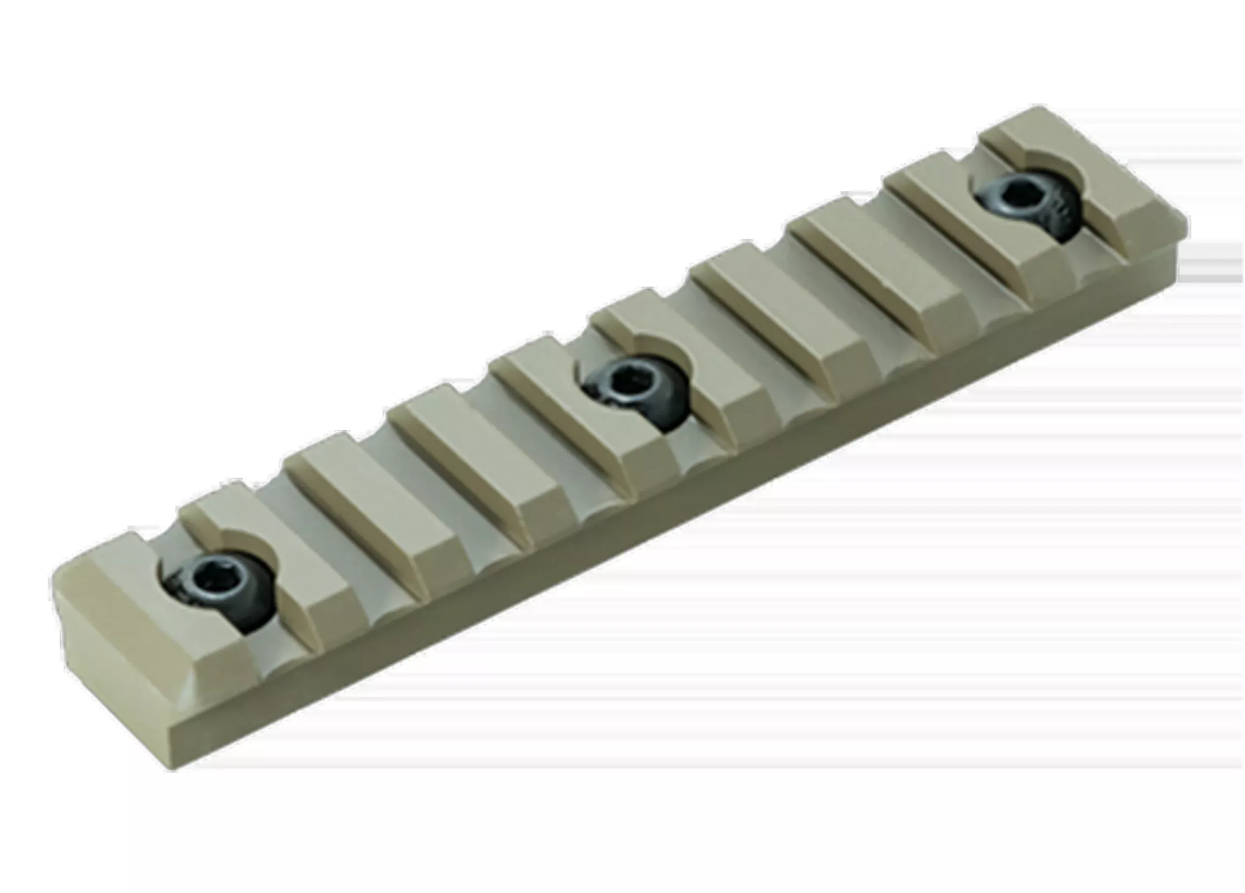 Timber Creek Outdoors M-LOK 9-Slot Picatinny Rail Section, FDE Aluminum for AR Platform M9SPRFDE