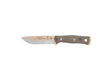 TOPS Knives BOB Brothers of Bushcraft Hunter - 4-5/8" 1095 Coyote Tan Blade, Green Canvas Micarta