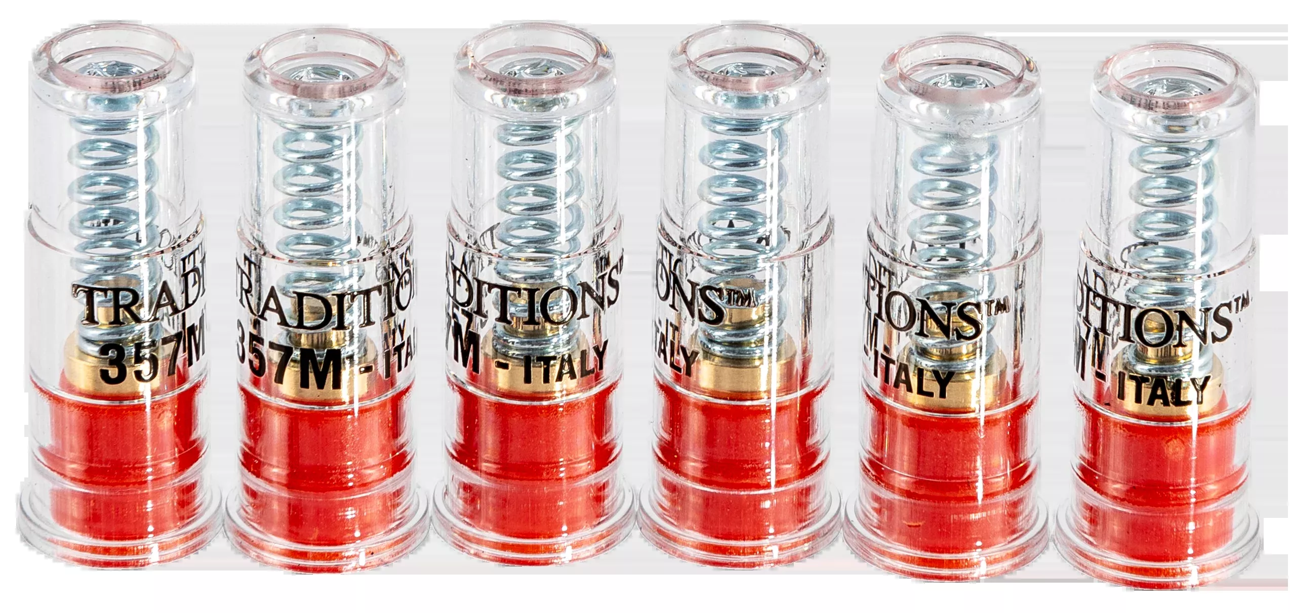 Traditions ASC357 Snap Caps 357 Mag Plastic w/Brass Base 6-Pack