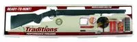 Traditions Buckstalker Xt 50 Cal 209 Primer 24 In Blued Barrel/Rec Black Synthetic Stock Redi- Pack Black Powder Rifle