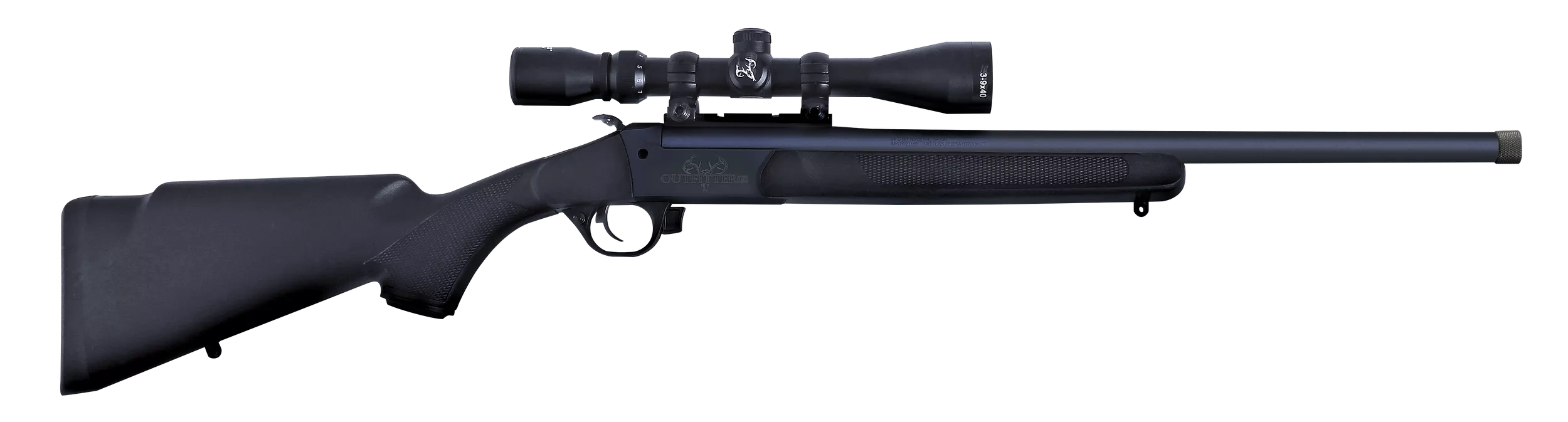 Traditions CR5-450030 Outfitter G3 w/Scope 450 Bushmaster 22" Drilled & Tapped Receiver Black Synthetic Stock 3-9x40mm Duplex