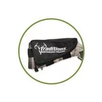 Traditions Rifle Stock Pack Break Open Muzzle Loaders Check Rest Pouch Black