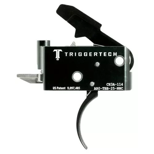 TriggerTech AROTBB25NNC Adaptable PrimaryAR Black Two-Stage Traditional Curved 2.50-5.00 lbs Right