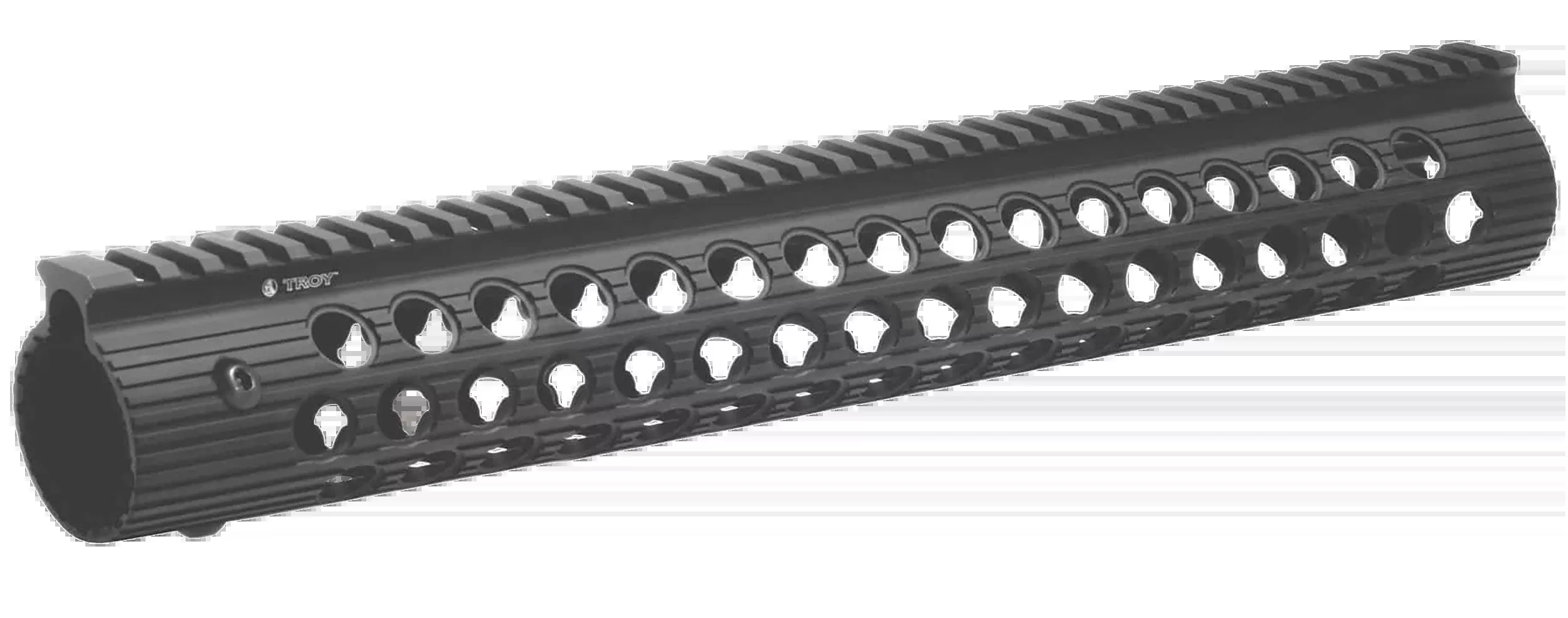 Troy Ind Alpha Rail 15 in Free-Float AR-15/M16 Handguard, Black Anodized Aluminum STRXAL115BT01
