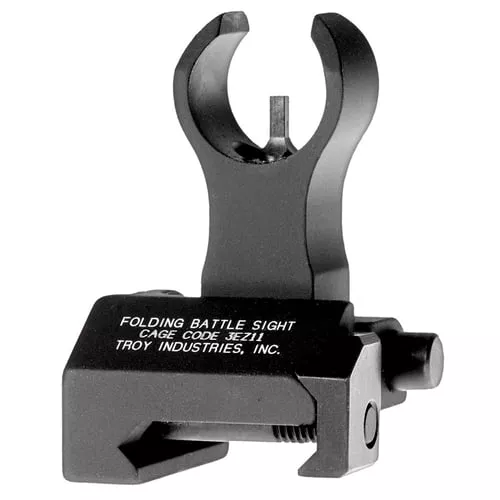 Troy Ind SSIGFBSFHBT00 Front Folding BattleSight HKBlack Hardcoat Anodized