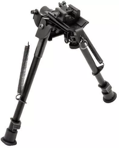 Truglo TAC POD Adjustable Bipod Fixed Black Adaptor Fits Sling Swivel Stud or Picatinny Rail 6"-9" TG8901S