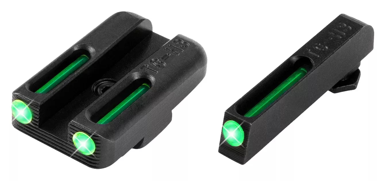 TruGlo TG131GT1A TFOGreen/Tritium/Fiber Optic Front Sight-Green/Tritium/Fiber Optic Rear Sight Glock 42/43