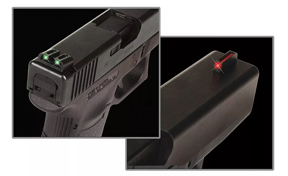 TruGlo TG131K Fiber-OpticRed/Fiber Optic Front Sight-Green/Fiber Optic Rear Sight Kimber 1911