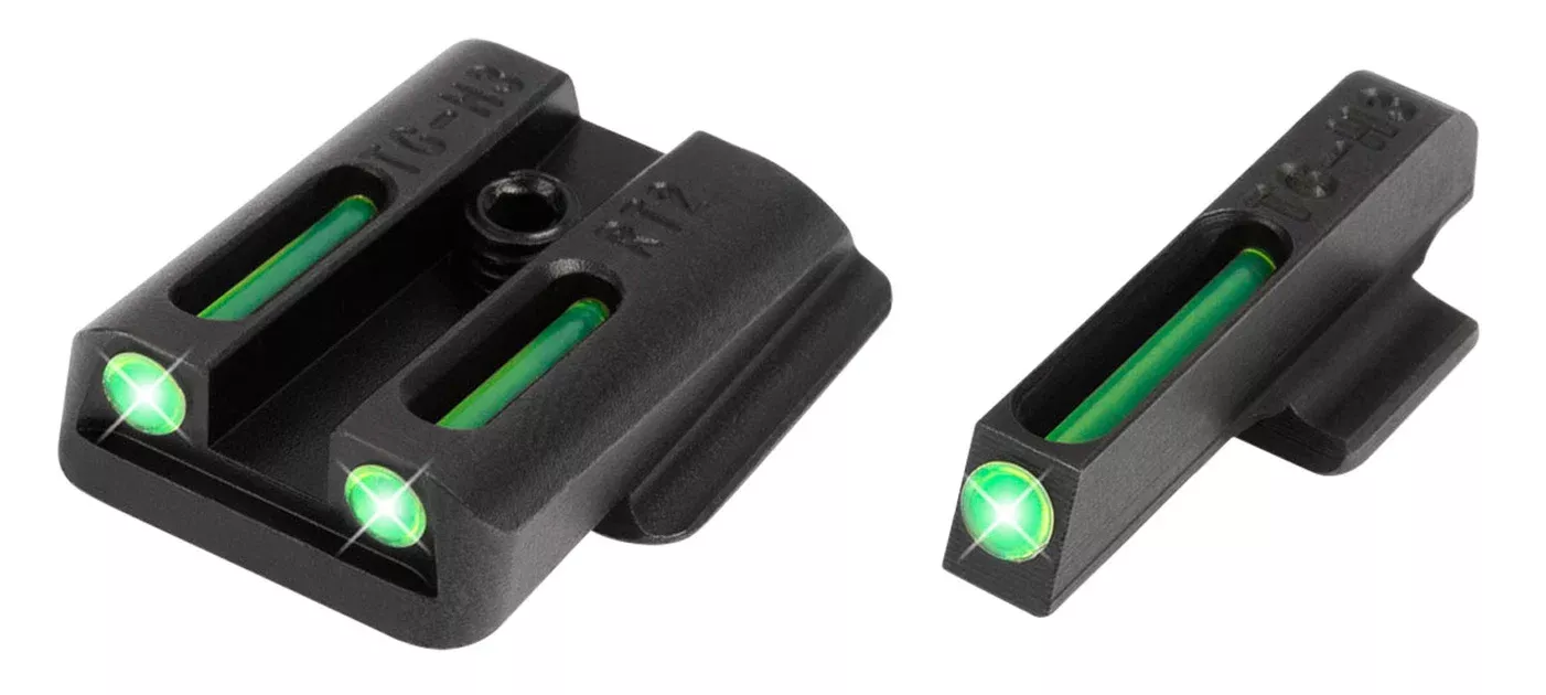 TruGlo TG131RT2 TFOGreen/Tritium/Fiber Optic Front Sight-Green/Tritium/Fiber Optic Rear Sight Ruger LC9/9S/380