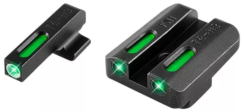TruGlo TG13FN3A TFXBlack | Green Tritium & Fiber Optic White Outline Front Sight Green Tritium & Fiber Optic Rear Sight