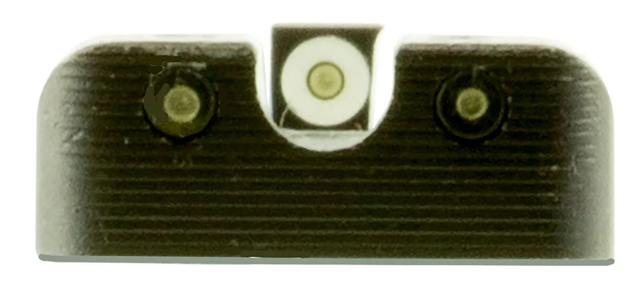 TruGlo TG231H1W Tritium ProBlack | Green Tritium White Outline Front Sight Green Tritium Rear Sight