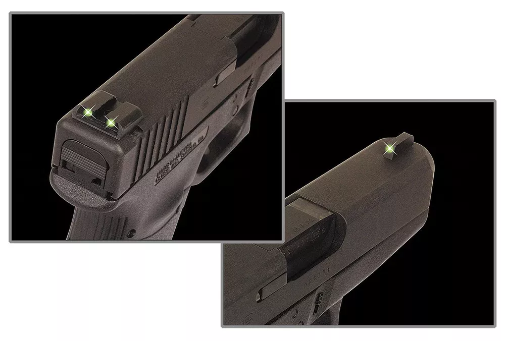 TruGlo TG231MP TritiumBlack | Green Tritium Front Sight Green Tritium Rear Sight